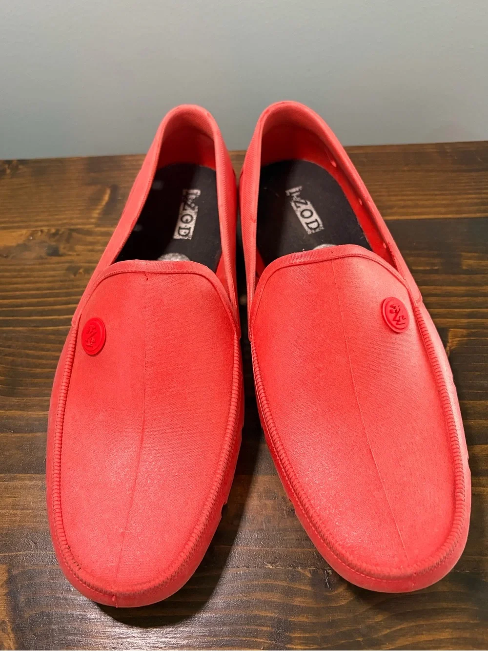 Izod Men’s Aqua Boat Shoes Red Slip-On Shoe (Size 8 USA, 39 BRA)